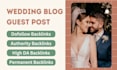 do guest post on wedding blogs and modern bridal blogs