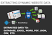 scrap your javascript generated website and distribute data