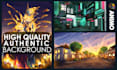do environment landscape, interior exterior background concept