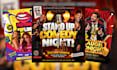 do comedy night, open mic, party, karaoke, event flyer
