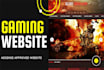 create gaming website professionally