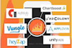 do unity3d ads integrate admob, applovin, unity, appsflyer, adjust integration