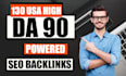 do 130 high da90 SEO backlinks USA link building