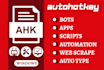 automate any task in windows, create bots,  softwares using autohotkey ahk