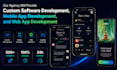 provide custom software development, mobile app development, web app development