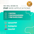 develop an laravel, codeigniter and core php projects