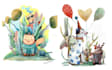 create beautiful watercolor illustration for 2 days