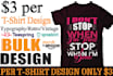 make bulk,trendy,custom,and typo tshirt for pod