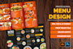 design restaurant menu food menu drink menu
