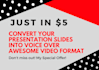 convert power point presentation into stunning video