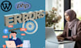fix perfect wordpress website php issues errors and customization