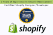 develop, fix and customize shopify websites