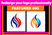 design modern minimalist logo or redesign