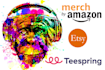 do watercolor illustration tshirt design for print on demand
