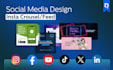 design complete social media posts headers, covers, banners