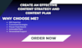 create an effective content strategy and content plan for SEO blog