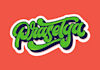 design retro script hand lettering logo