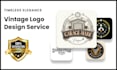 create gorgeous hand drawn artwork to create antique logo