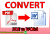 convert your word document to pdf and pdf to word document