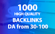 do 1,000 super high quality, high authority backlinks
