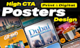 design eye catching poster for business, event or promotion