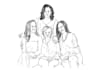 create super artistic family line art portrait