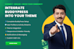 integrate buddypress plugin into your theme