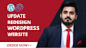 update, redesign your wordpress website