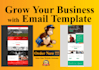 create responsive mailchimp template or email template for campaigns