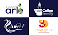 do flat, minimalist and modern logo within 24 hours