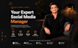be your social media manager, social media content creator