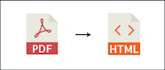 convert PDF into HTML responsive embed code for websites