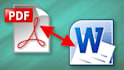 convert PDF to ms word manual typing and by reverse