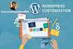 customize your wordpress website