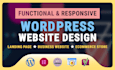 design or redesign a wordpress website and landing page
