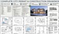 draft submission ready architectural plans and city permit blueprints