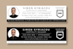 design professional  email signature, footer