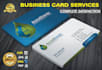 design unique business card post card