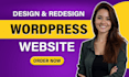 design, redesign wordpress website, wordpress business website development