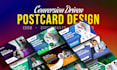 design real estate postcard, eddm, marketing direct mailer design in 12 hrs