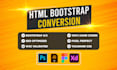 convert PSD to HTML bootstrap responsive