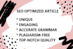 ghostwrite an SEO optimized blog post