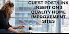 guest post on 40 quality home improvement sites