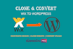 convert or clone wix website to wordpress website