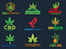 do medical cannabis weed marijuana hemp cbd oil logo