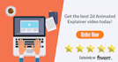 create a 2d animated explainer video for your business