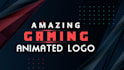 create custom gaming animated logo intro video