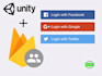 integrate all firebase technologies in your unity games