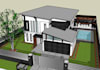 make a 3d interior design  in sketchup