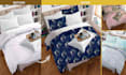 drape your design on curtains, bedsheet, roller blinds etc, mockup